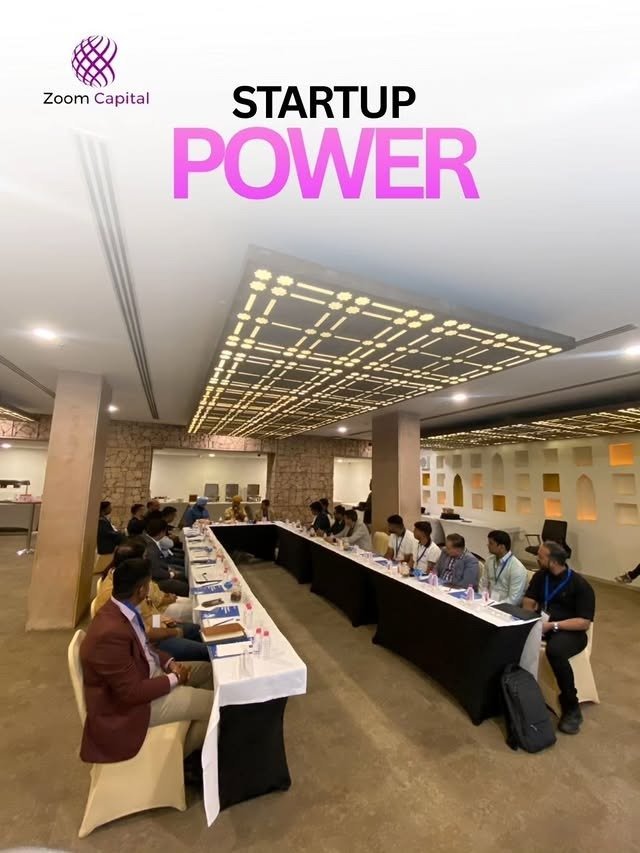 Founder and investor roundtable room