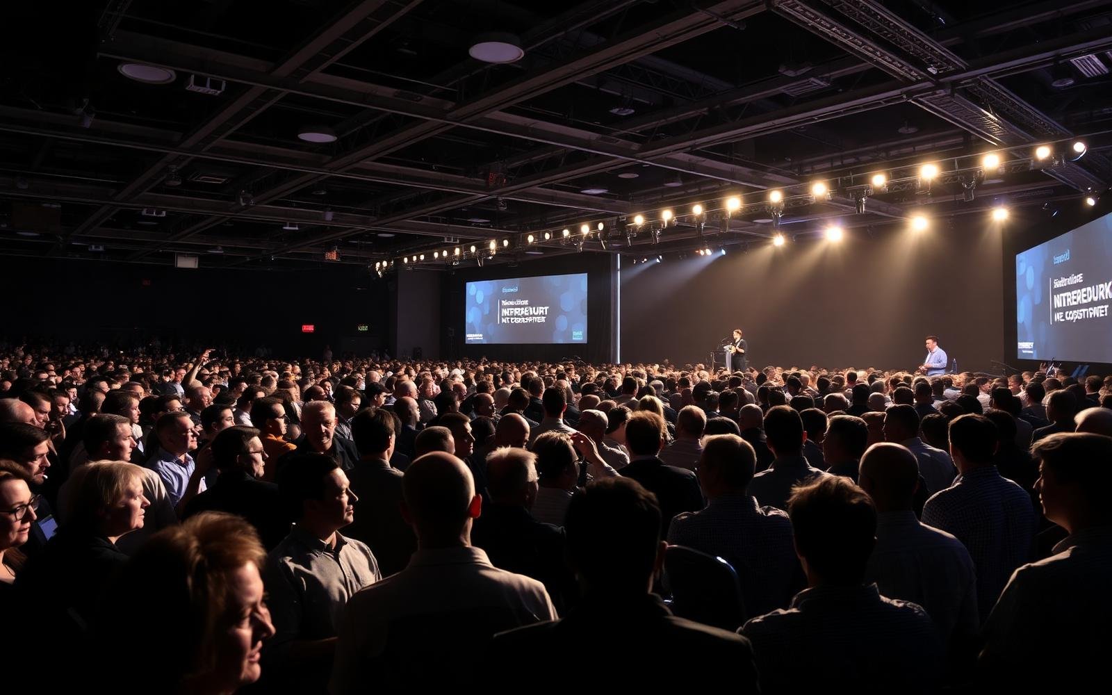Summit stage and audience